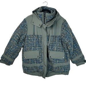 NOIZE Safara Mixed Media Jacket Wavelight Women Large Moderncore